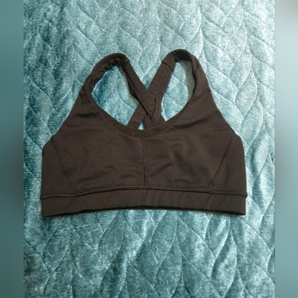 Lululemon Stash It All Bra Women's 6 Sports Training CrossFit Black